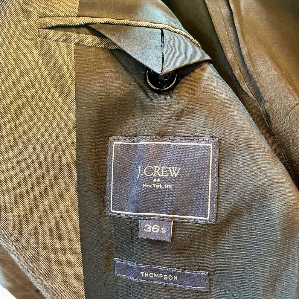 Mens suit by JCrew with pants and tie grey - Picture 5 of 8